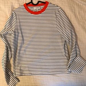 Brand new no tags COS stripe long sleeve tee